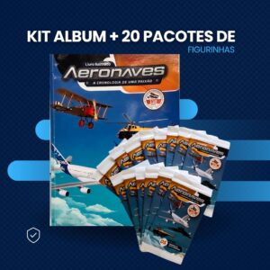 <h2 style="color: black; text-align: center;">Kit Album + 20 pacotes de figurinhas</h2>-